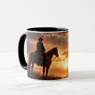 Caneca Fartoqueiro Ocidental Pôr do Sol Deslumbrante