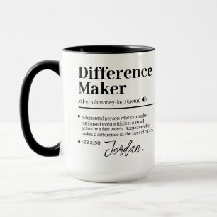 Caneca Fator de Diferença Personalizado, Presente de Agra