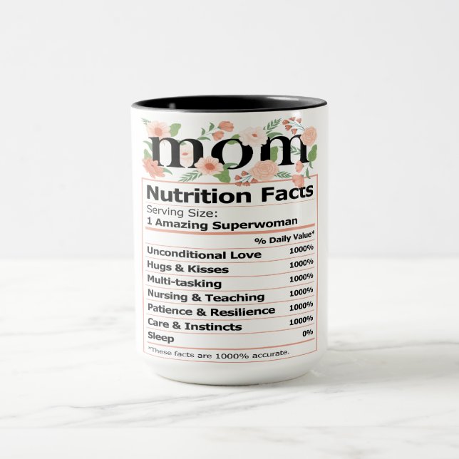 Caneca Fatos de nutrição MOM (Centro)