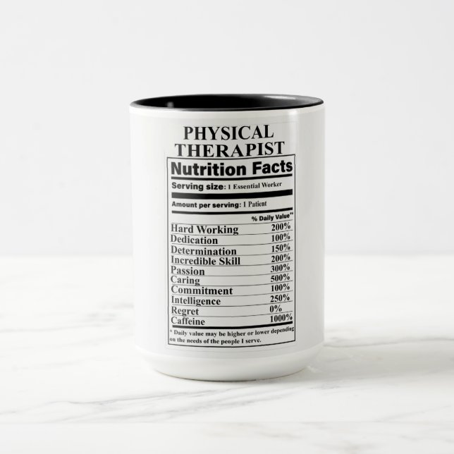 Caneca Fatos de Nutrição Terapêutica Física (Centro)