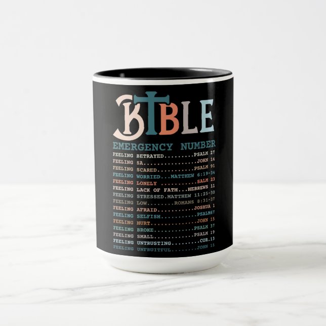 Caneca Fatos Nutricionais da Bíblia Cristã (Centro)