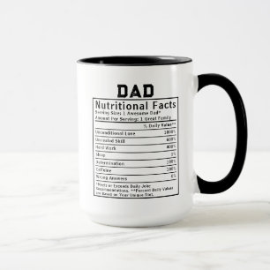 Caneca Fatos Nutricionais do Papai presentes do dia dos p