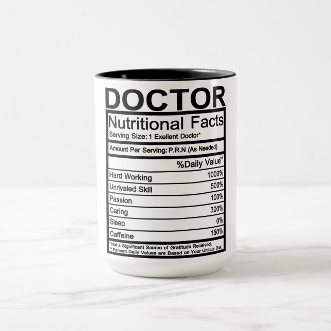 Caneca Fatos Nutricionais Médicos (Centro)