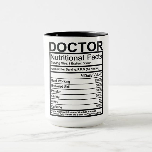 Caneca Fatos Nutricionais Médicos (Centro)