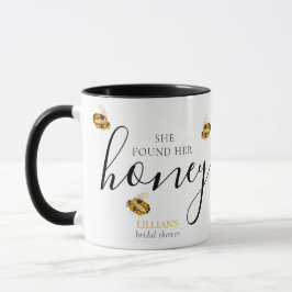 Caneca Favor de Chuveiro de Noiva Abelha Mel 