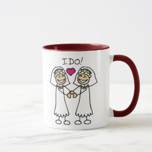Caneca Favores do Casamento Lésbico