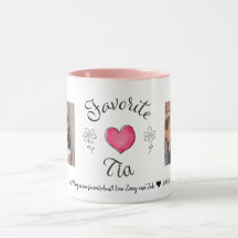 Caneca favorita do costume da foto de Tia 2