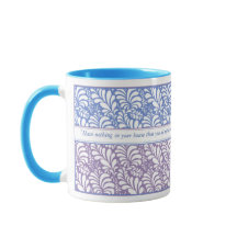Caneca favorita elegante da cotação do azul & da