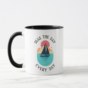 Caneca Faz o dia todo / vida na praia