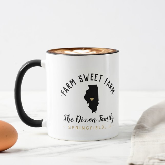 Caneca Fazenda de Illinois, Monograma da Família de Fazen (Criador carregado)