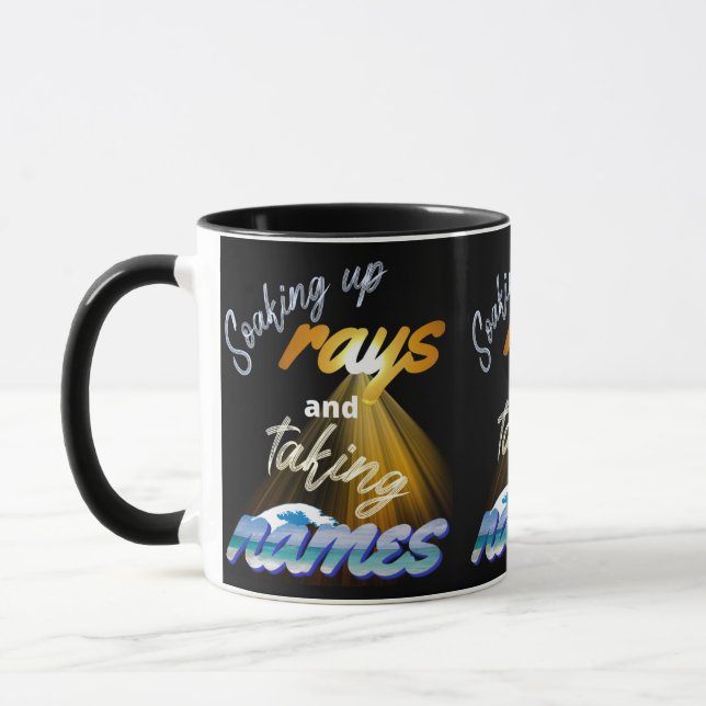 Caneca Fazendo Rays e Tomando Nomes no Verão (Esquerda)