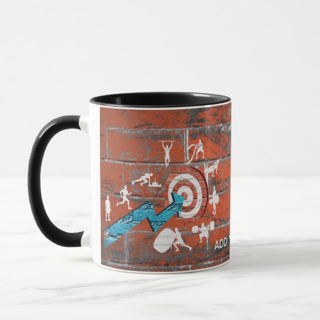 Caneca Fazer o teste Motivational Fitnes Workout (Esquerda)