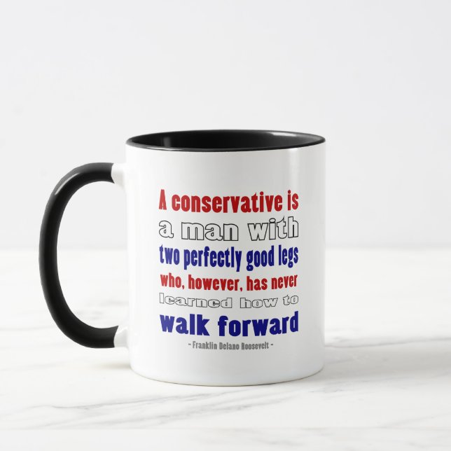 Caneca FDR define conservadores escuros (Esquerda)