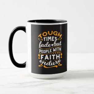 Caneca Fé Acima de Lutas – Arte Religiosa Motivacional