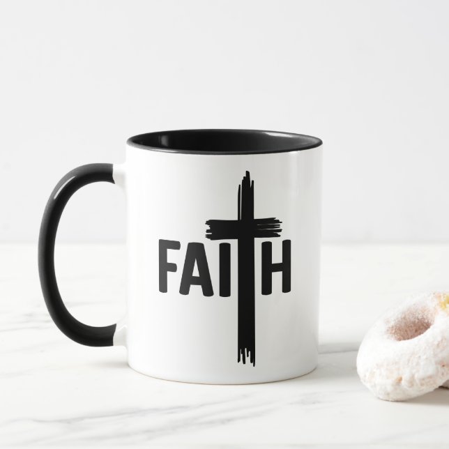 Caneca Fé com Cruz (Com Donut)