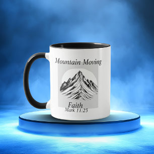 Caneca Fé que Move Montanhas Marcos 11:23