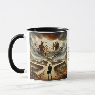 Caneca Fé Sobre Medo - Paisagem Surreal Coffee Mug