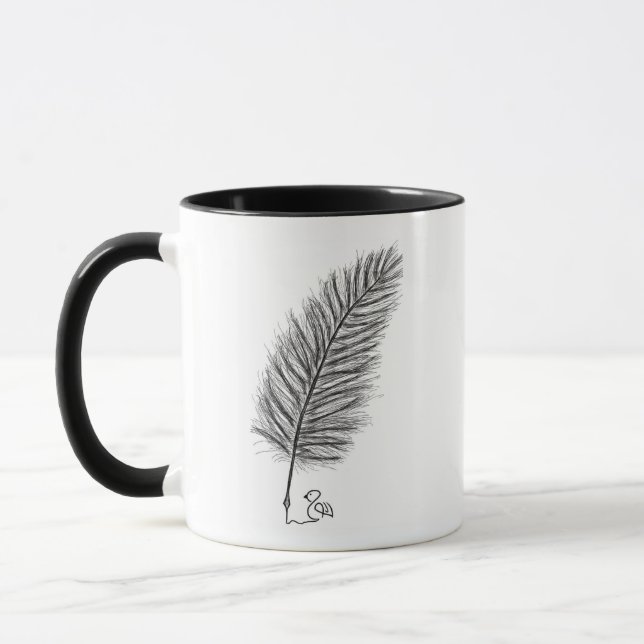Caneca Feather Quill a voz dos pensamentos e emoções (Esquerda)