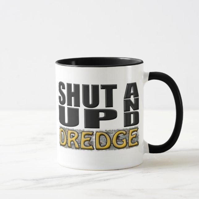 Caneca "FECHADO ACIMA E DRAGA" (draga) (Direita)