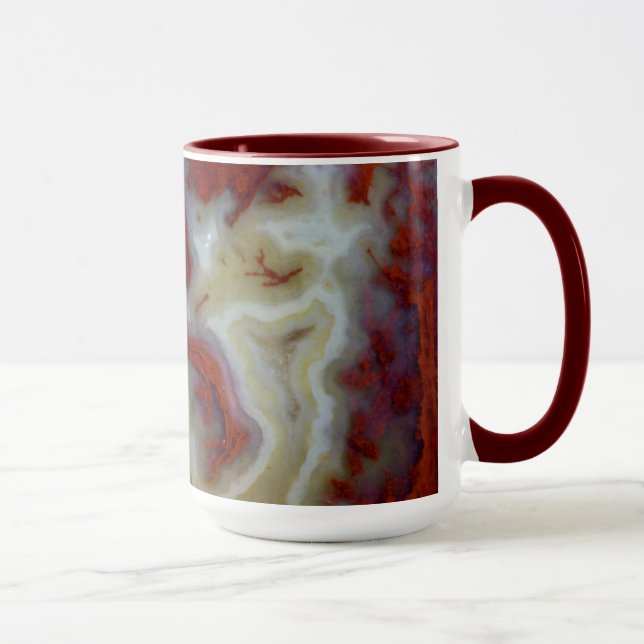 Caneca Feche o Red Moss Agate Slab (Direita)