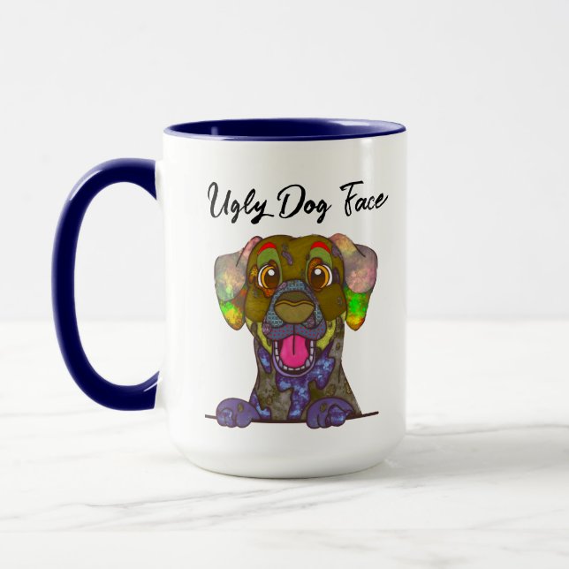 Caneca feia de cão Dalmaciana (Esquerda)