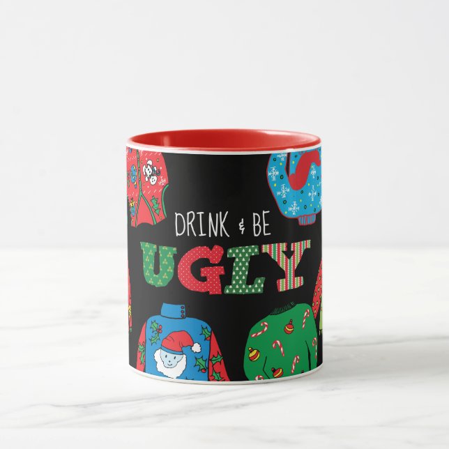 Caneca feia do Natal da camisola (Centro)