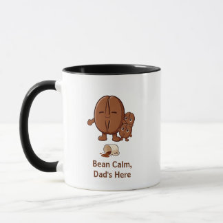 Caneca Feijão calmo lindo café feijão família Dia dos Pai