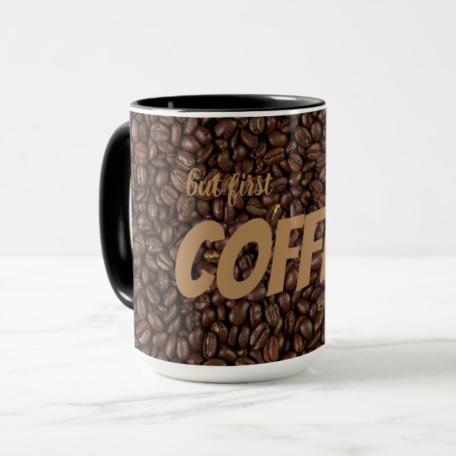 Caneca Feijões de café (Frente Esquerda)