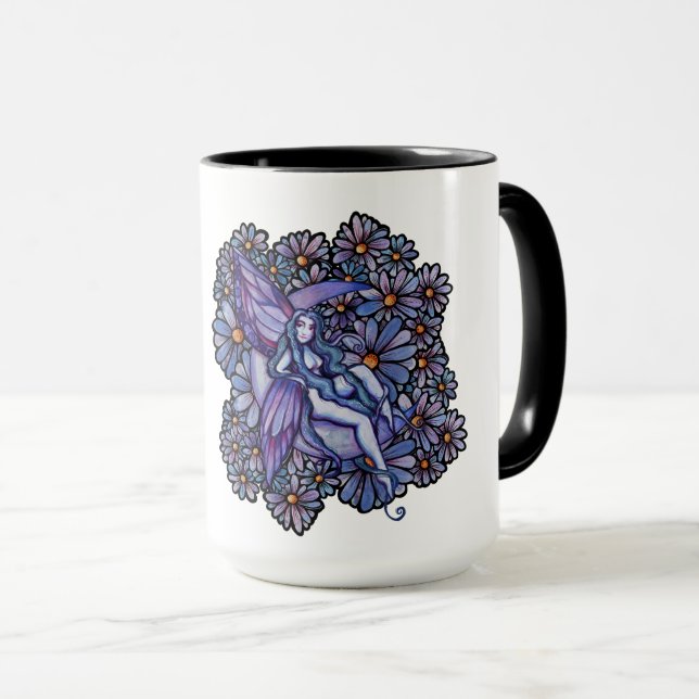Caneca Feiras-Fadas-Fadas-Roxas-Crianças-Fadas-Fadas-Fada (Frente Esquerda)