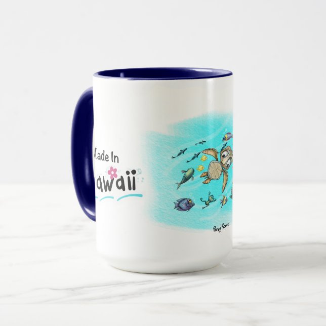 Caneca Feita à Mão no Havaí (Frente Esquerda)