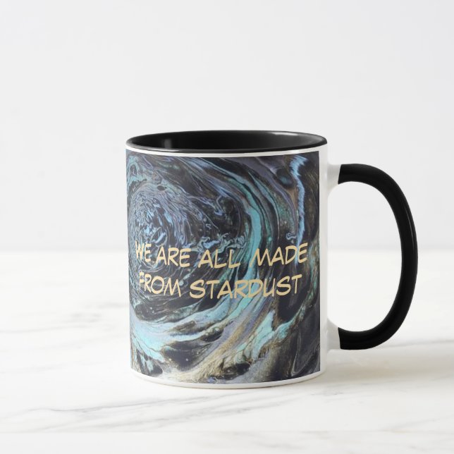 Caneca "Feita a partir de Stardust", Mug de estilo de cor (Direita)