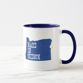 Caneca Feita Em Oregon Em Forma De Castor Azul