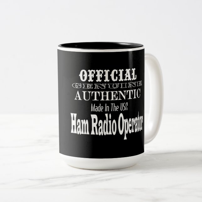 Caneca feita genuína oficial do operador de (Frente Esquerda)
