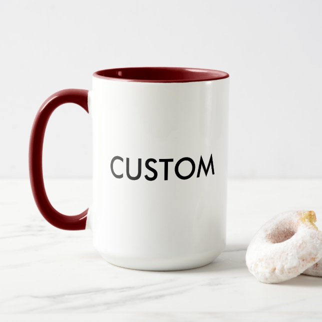 Caneca feita sob encomenda da campainha 15oz - (Com Donut)