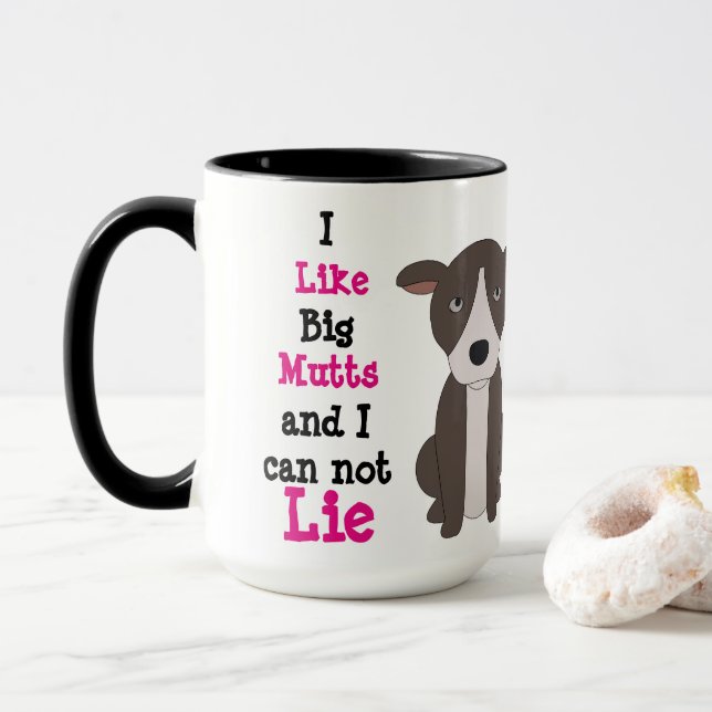 Caneca feita sob encomenda Mutts3 grande da (Com Donut)