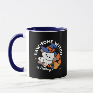 Caneca Feiticeira de pata no treinamento - Cão de Hallowe