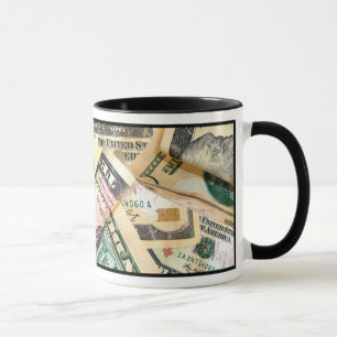 Caneca FEITO DE DINHEIRO! Mug (Dólar)