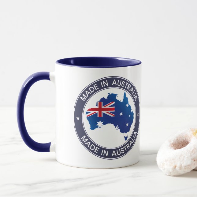 Caneca Feito na Austrália (Com Donut)