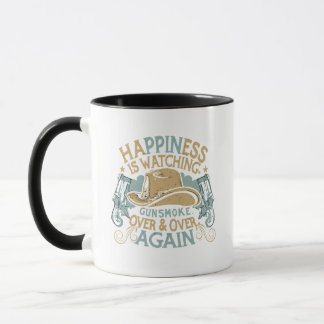 Caneca Felicidade É Ver O Chapéu De Cowboy Engraçado De T