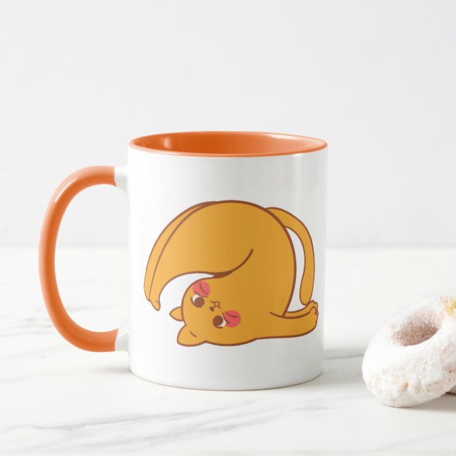 Caneca felina para baixo (Com Donut)