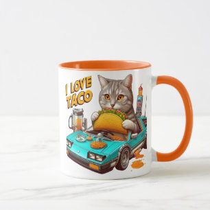 Caneca Feline Fiesta I love Taco