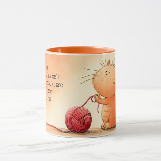 Caneca Felino com foco no laser (Centro)