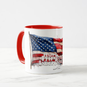 Caneca Feliz 4 de julho - Dia da Independência