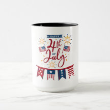 Feliz 4 de julho Mug