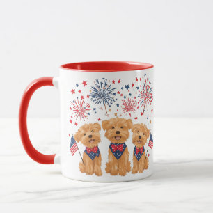 Caneca Feliz 4 De Julho, Yorkie Dogs