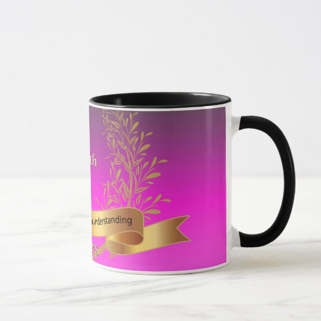 Caneca Feliz 50º aniversário de casamento, seu café Mug (Direita)