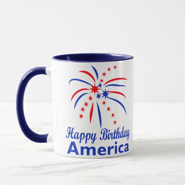 Caneca Feliz aniversário América (Esquerda)