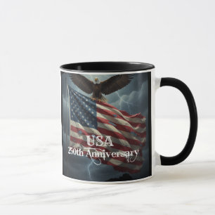 Caneca Feliz Aniversário América 250º