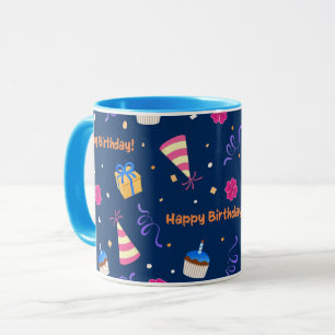 Caneca Feliz aniversário, comemoração de design Mug