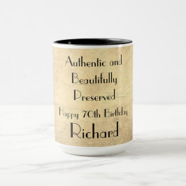 Caneca Feliz Aniversário do 70